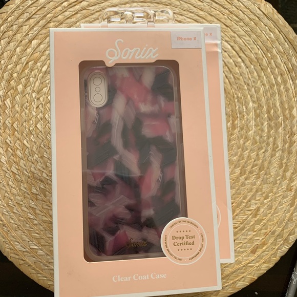 Sonix Tortoise Pink Print iPhone X Cell Phone Case - Picture 3 of 10